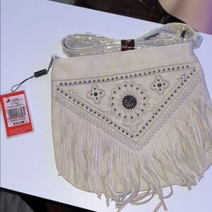 Montana West Cream Crossbody Bag